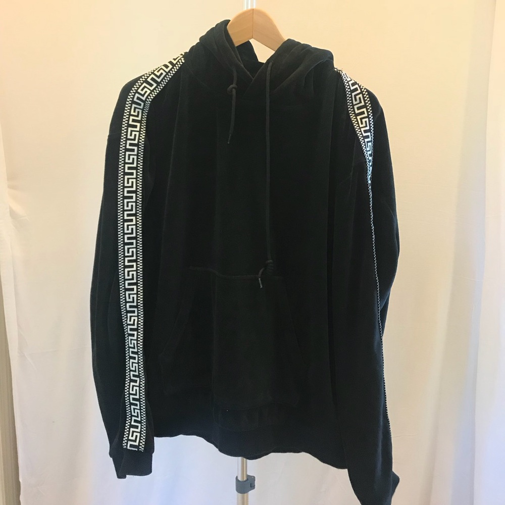 Checkered Sleeve Detail Hoodie